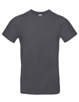 koszulka szara T-Shirt szary ciemny B&C #E190