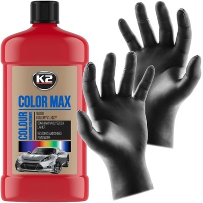 K2 COLOR MAX 500ML КРАСНЫЙ- WOSK KOLORYZUJĄCY RE