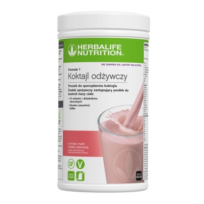 Herbalife Koktajl Formuła1 Malina z Białą Czekoladą 500g