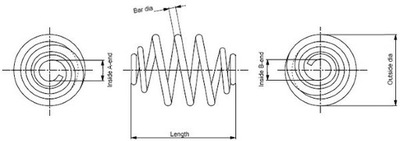 Пружина подвеска vw t фото №1
