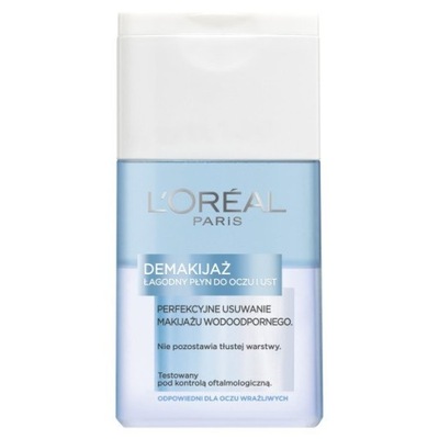 LOreal Paris Demakijaż łagodny płyn do oczu i ust 125ml