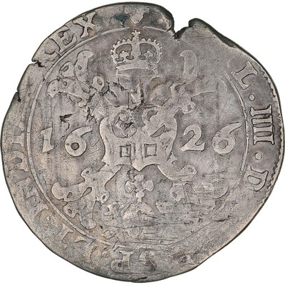 Moneta, Belgia, Philip IV, 1/4 Patagon, 1626, Brus