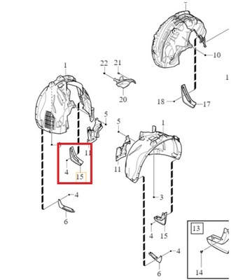 Набір бризковики передніх volvo xc90 фото №1