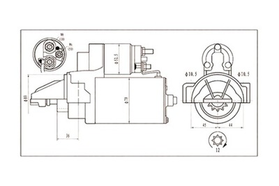 MAGNETI MARELLI СТАРТЕР FIAT FOR