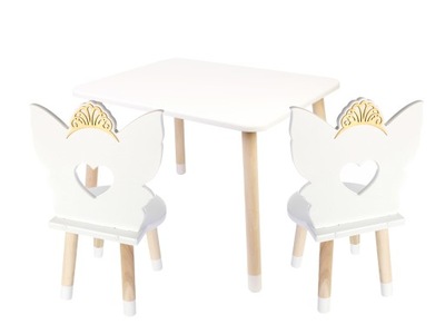 Zestaw Mebli Wróżka, stół z dwoma krzesłami