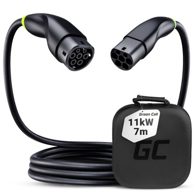 Green Cell GC Snap Kabel Type 2 11kW 7m 16A 3-Fazowy do Ładowania EV PHEV