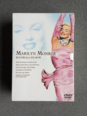 Pakiet filmów MARILYN MONROE KOLEKCJA BOX 6 DVD FOLIA OKAZJA ! płyta DVD