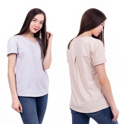 T-SHIRT basic V XL-42