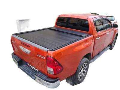 TOYOTA HILUX 2016 > MONTAJE CORTINA ALUMINIO CABINA NUEVO POTENTE  