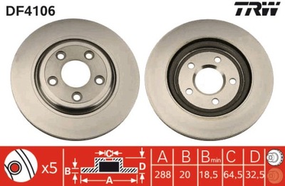 DISCO DE FRENADO DF4106  