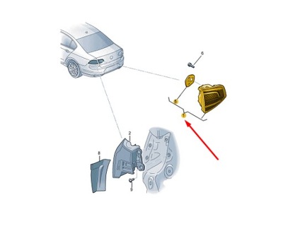 Skoda enyaq iv rear inner правый сторона задний фонарь lhd 5le945308 фото №1