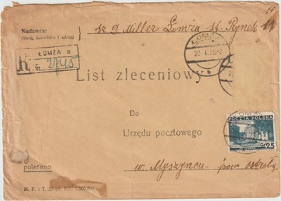 List Zleceniowy 1936 r z obiegu