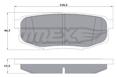 TOMEX BRAKES ZAPATAS DE FRENADO TOYOTA LANDCRUISER 08- PARTE TRASERA V8  