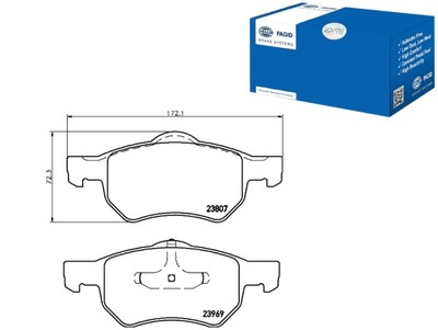 КОЛОДКИ ТОРМОЗНЫЕ HELLA PAGID 05015365AA 05072216AA