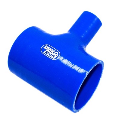 TRÓJNIK SILIKONOWY T-PIECE BLOW OFF 51-32mm Blue