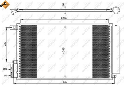 RADUADOR DE ACONDICIONADOR NRF 35939  