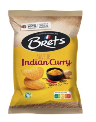 Brets Indian Curry Potato Chips