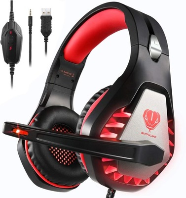 Słuchawki gamingowe nauszne GH-1 RED