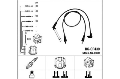 Набір трубопровід запалювання opel frontera a sport фото №1