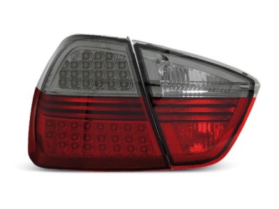 Лампы задние bmw e90 05-08 red smoke led фото №1