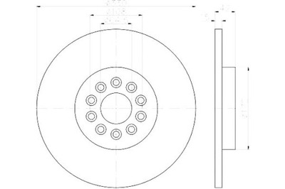 Hella pagid гальмівні диски гальмівні 2szt jaguar s-type r фото №1
