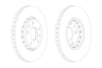 Ferodo тормозные диски тормозные 2szt. перед renault grand scenic iii laguna фото №1