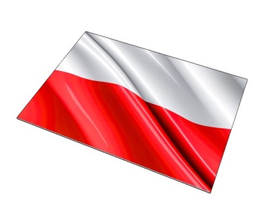 Podstawka pod model "Flaga Polski" roz.A5 druk PCV 3mm