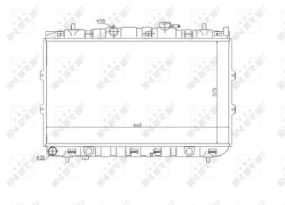 NRF 53819 CHLODNICA, SISTEMA DE REFRIGERACIÓN DEL MOTOR  