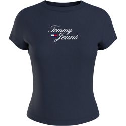 Tommy Jeans T-shirt damski granatowy DW0DW15441 XS