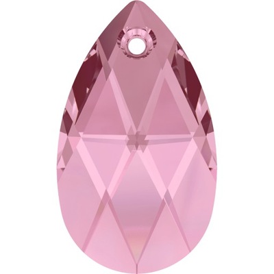 SWAROVSKI 6106 PEAR SHAPE 16MM LIGHT ROSE 223