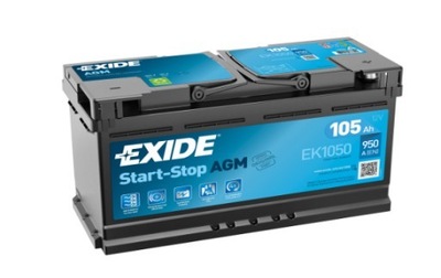 АККУМУЛЯТОР EXIDE AGM EK1050 105AH/950A START/STOP