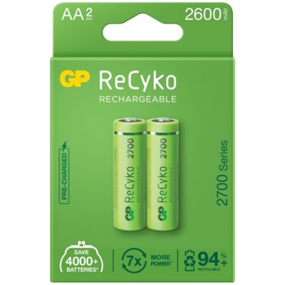 Gp 2 X Akumulatorki Aa / R6 Gp Recyko 2700 Series