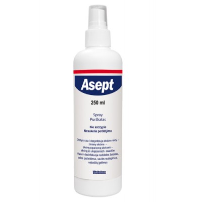 Asept spray do dezynfekcji skóry płyn 250 ml