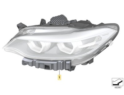 FARO DERECHA BMW 2 SERIE F22 F23 63117469780.  