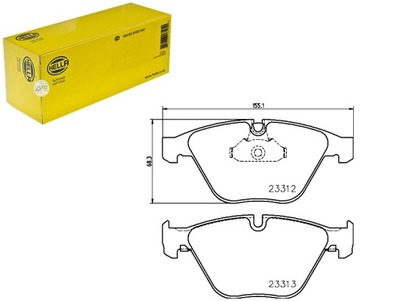 КОМПЛЕКТ - КОМПЛЕКТ КОЛОДОК ШАЛЬМІВНИХ HELLA 3411678