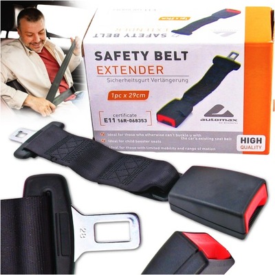 Przedłużacz поперечина безопасности ремней atest e11 29 cm адаптер удлинитель фото №1