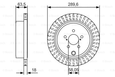 ДИСКИ ТОРМОЗНЫЕ ТОРМОЗНЫЕ ЗАД BOSCH 0 986 479 A83