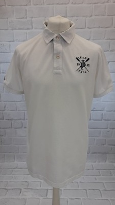 Koszulka polo biała gładka JEAN PAUL L/XL