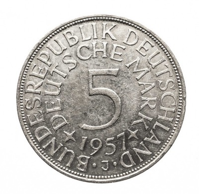 Niemcy, RFN, 5 marek 1957 J, Hamburg