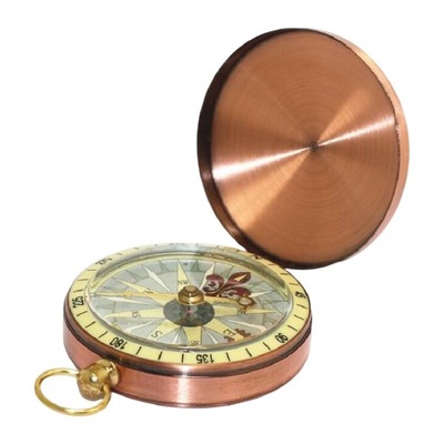 Retro kieszonkowy kompas podręczny w starym stylu