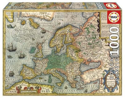 Educa Puzzle 1000 Stara mapa Europy