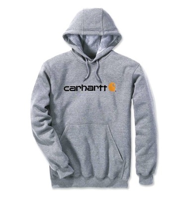 CARHARTT bluza z kapturem szara kangurka z logo M