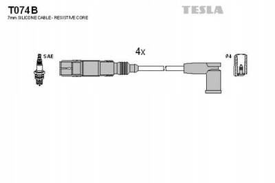 TESLA BLATNÁ T074B KOMPLEKTAS LAIDŲ UŽDEGIMO 