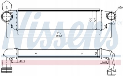 INTERCOOLER BMW NISSENS 96654  