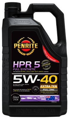 Penrite HPR5 5W40 syntetyczny, Diesel Benzyna LPG