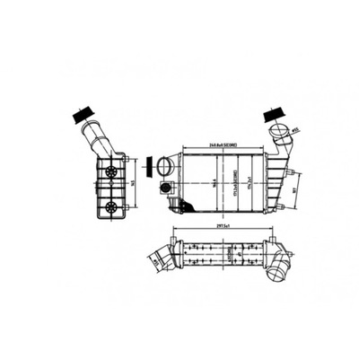 RADIATOR AIR CHARGER HART 612 714  