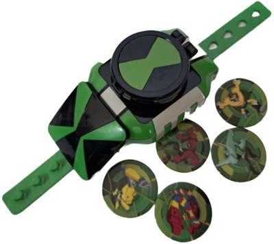 BEN 10 ZEGAREK WYRZUTNIA DYSKOW