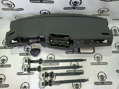 Vw t-roc troc lift 2022 приборная панель консоль подушка безопасности подушки безопасности ремни oryg демонтаж фото №1