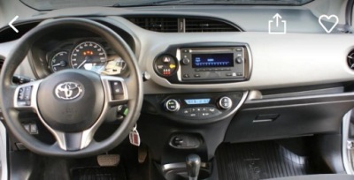 Toyota yaris iii 2014-2017r комплект подушек фото №1