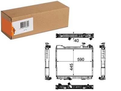 RADUADOR DEL MOTOR DE AGUA NISSAN ATLEON NT500 CABSTAR NT400 CABSTAR  